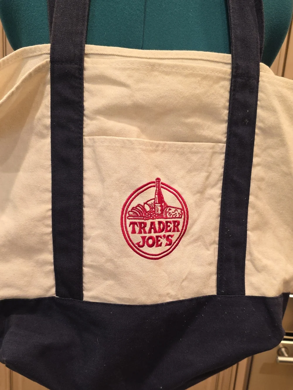 Trader Joe's Blue Canvas Tote